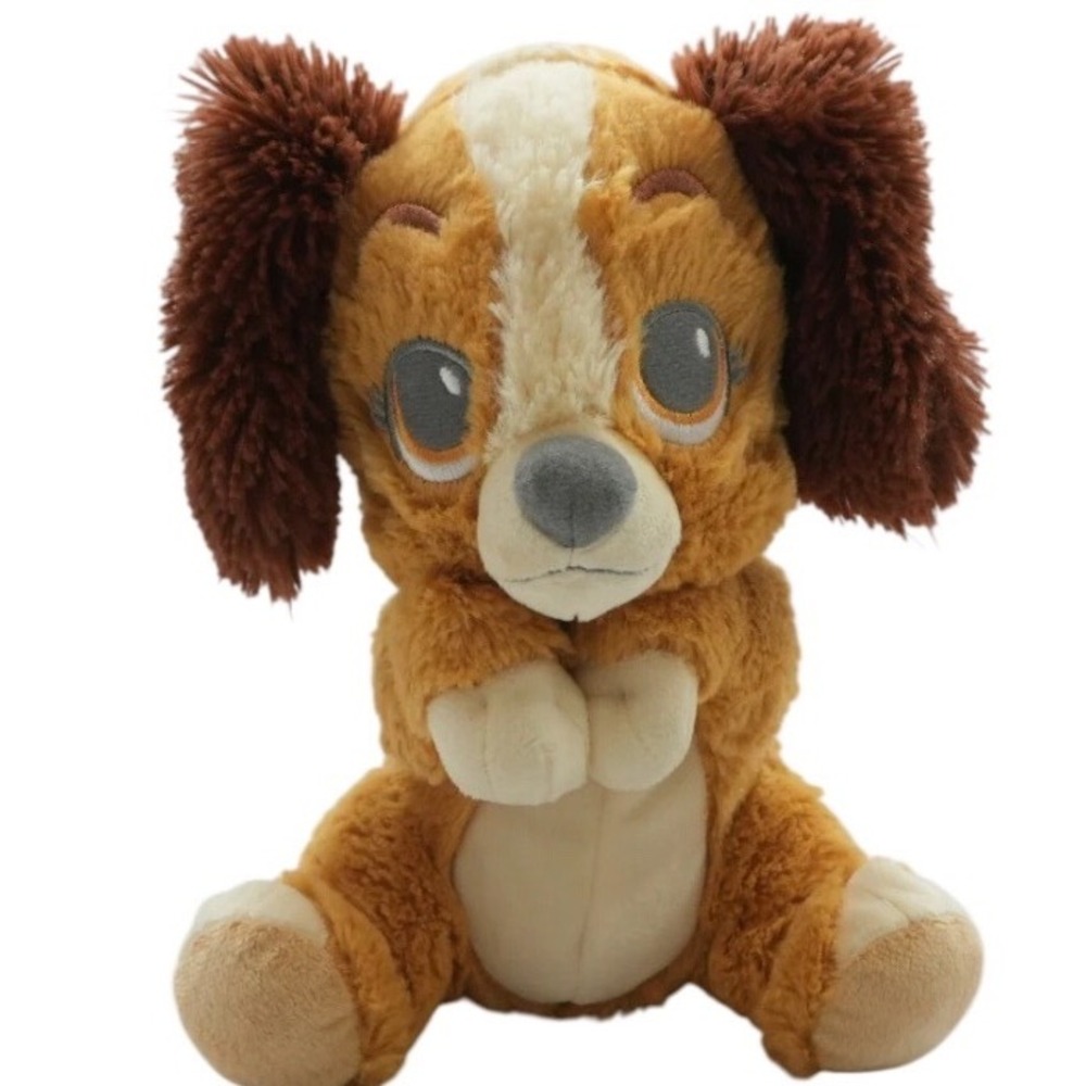 Disney Babies Lady Plush Kids Brown Lady and the Tramp Plus Dog